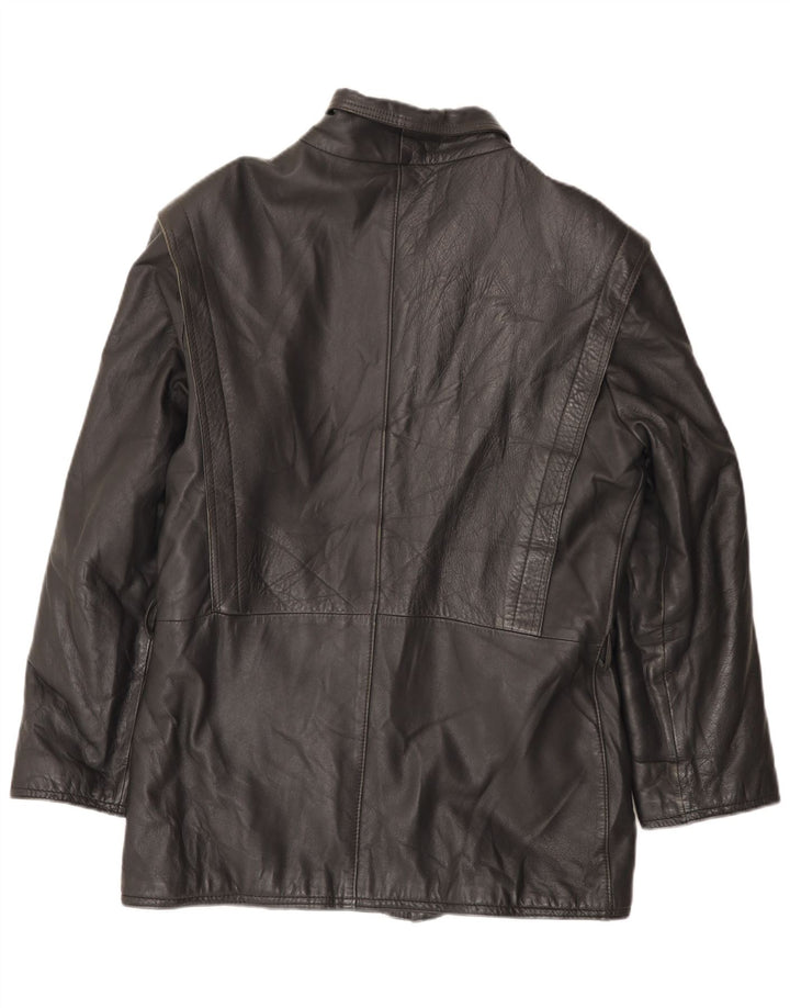 Vintage Herren Lederjacke UK 38 Mittelschwarzes Leder