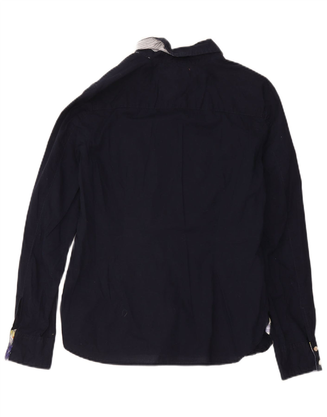 Tommy Hilfiger Damenhemd UK 12 Medium Marineblau Baumwolle