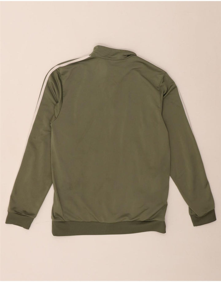 Adidas Herren-Trainingsanzug-Top-Jacke, Mittel-Khaki-Polyester