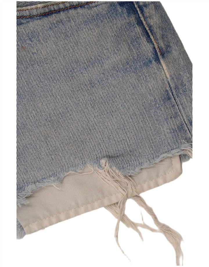 Levi's Damen 501 Distressed Mini Denim Rock W31 Mittelblaue Baumwolle