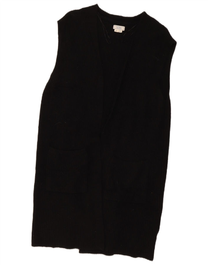 Fat Face Damen Longline Open Cardigan Pullover UK 14 Mittelschwarze Wolle