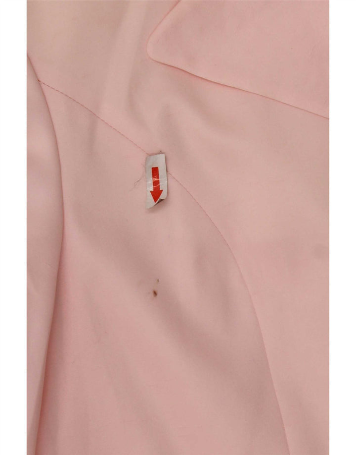 Benetton Damen Zweireiher-Blazerjacke, UK 14, Mittelrosa, Polyester