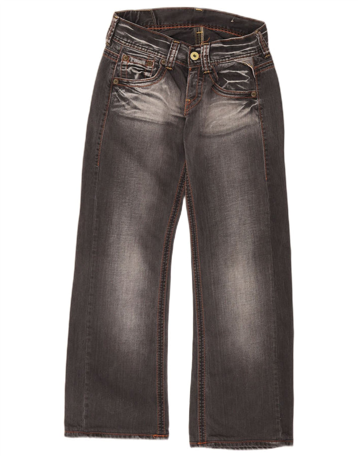 Replay Damen Bootcut Jeans W26 L27 Graue Baumwolle
