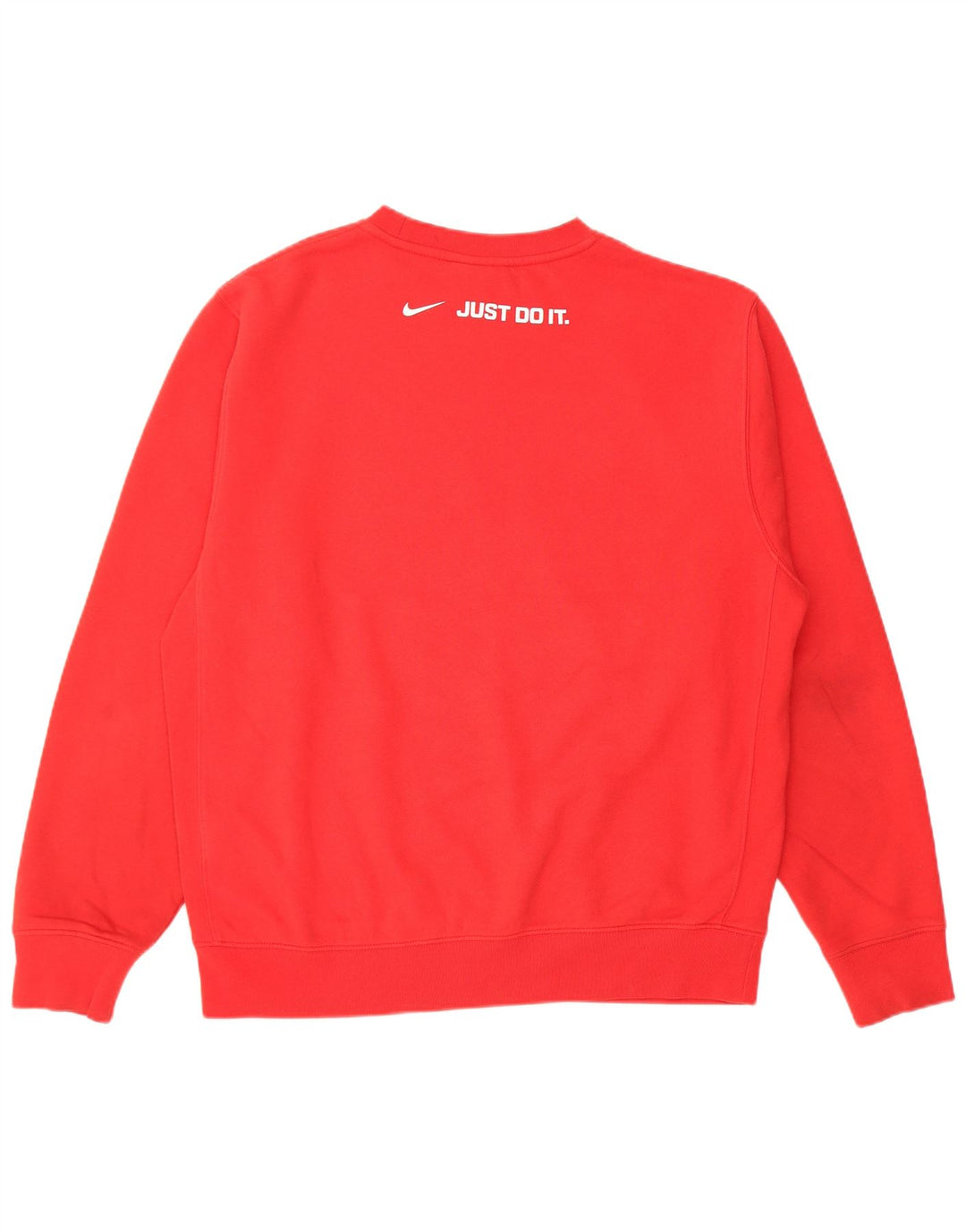 Nike Herren-Sweatshirt mit Grafik, mittelrote Baumwolle