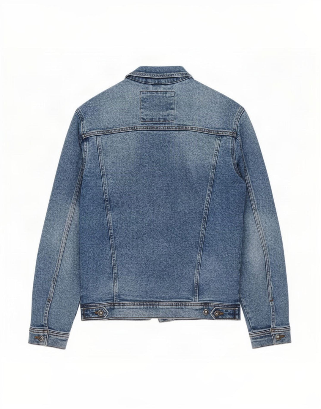 Zara Herren Jeansjacke UK 38 Mittelblaue Baumwolle