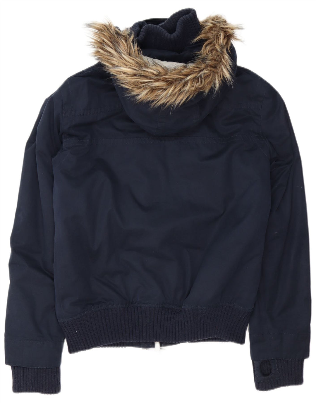 Superdry Herren The Windbomber Bomberjacke mit Kapuze, UK 38, Mittelmarineblau