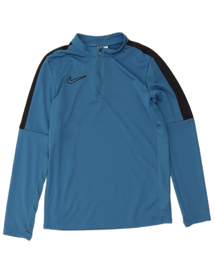 Nike Dri Fit Pullover-Trainingsanzugoberteil für Jungen, 10–11 Jahre, Mittelblau