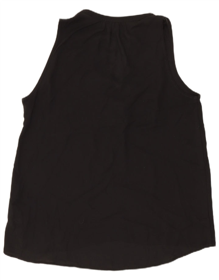 J. Crew Damen 365 ärmelloses, übergroßes Blusenoberteil, UK 10, Größe S, Schwarz