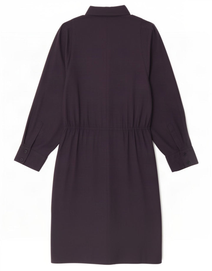 Luisa Spagnoli Damen A-Linien-Kleid IT 44 Mittelmarineblaue Wolle