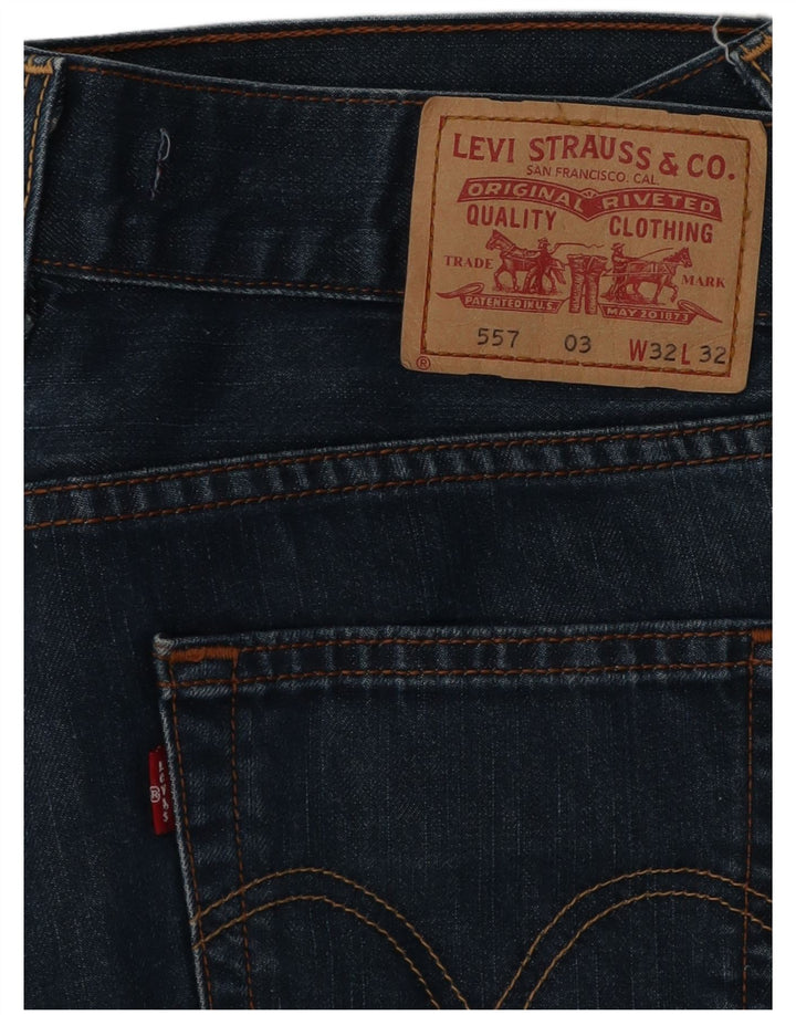 Levi's Damen 557 Bootcut Jeans W32 L32 Blaue Baumwolle