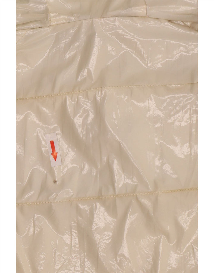 Invicta Herren-Jacke mit Kapuze, gepolstert, UK 36, Größe S, weiß, Polyamid