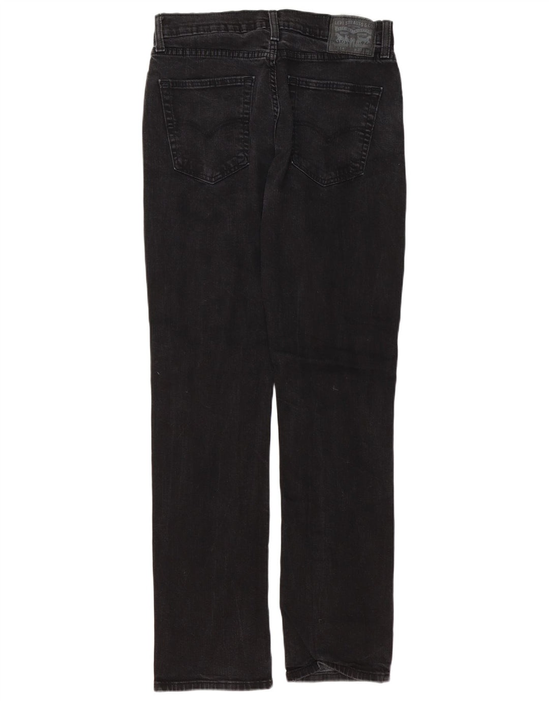 Levi's Herren 514 Straight Jeans W33 L34 Schwarze Baumwolle