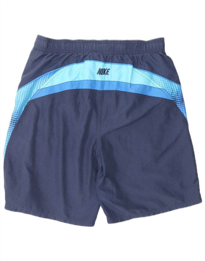 Nike Herren-Badeshorts, Größe S, Marineblau, Farbblock-Polyester