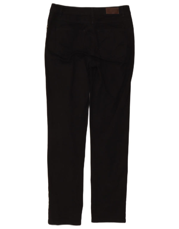Laura Ashley Damen Slim Jeans UK 8 Small W27 L30 Schwarze Baumwolle