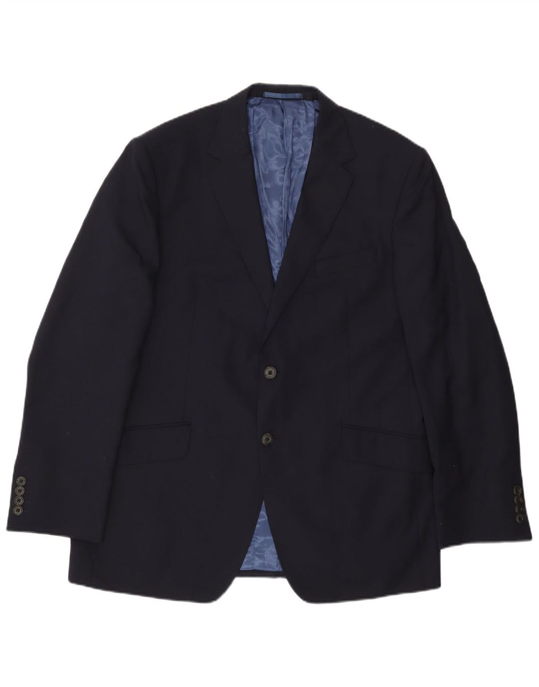 Marks & Spencer Herren-Blazer mit 2 Knöpfen, UK 42, große marineblaue Wolle