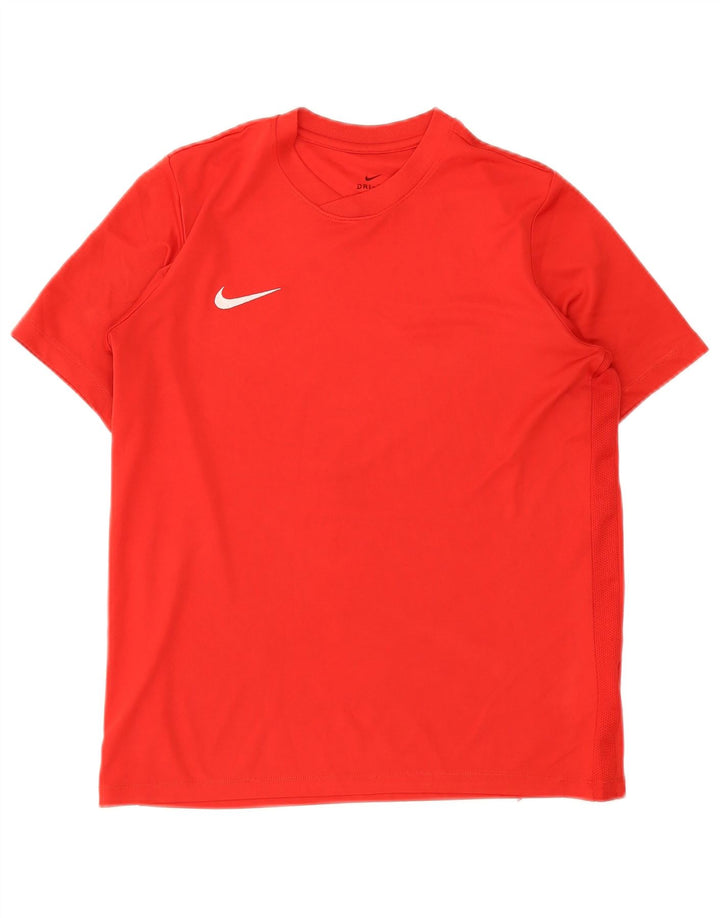 Nike Dri Fit T-Shirt für Jungen, 13–14 Jahre, XL, rotes Polyester