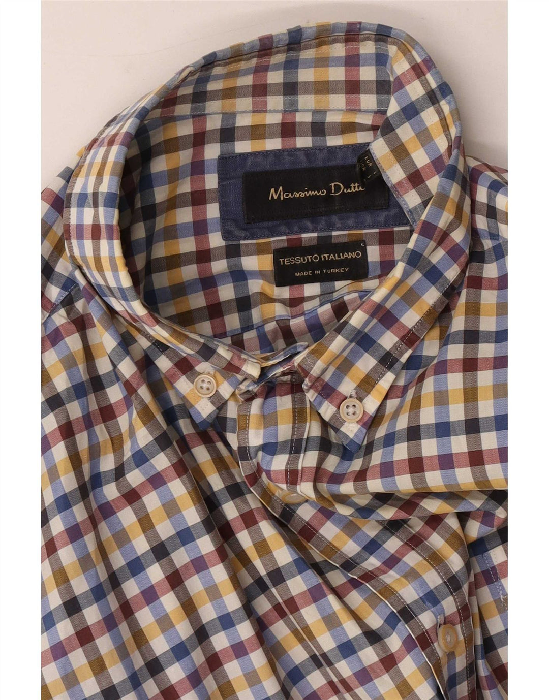 Massimo Dutti Herrenhemd, groß, mehrfarbig, Gingham