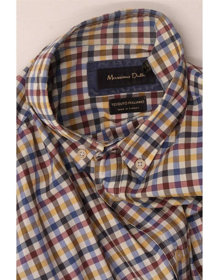 Massimo Dutti Herrenhemd, groß, mehrfarbig, Gingham