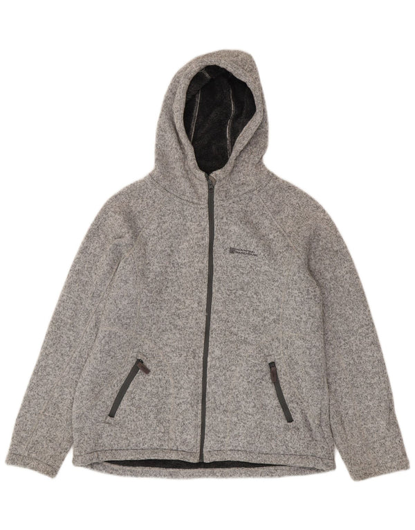 Mountain Warehouse Damen-Kapuzenpullover mit Reißverschluss, UK 16, Größe L, Grau meliert