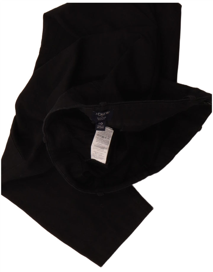 J. Crew Damen Winnie Cropped-Hose US 10 Large W32 L24 Schwarze Baumwolle
