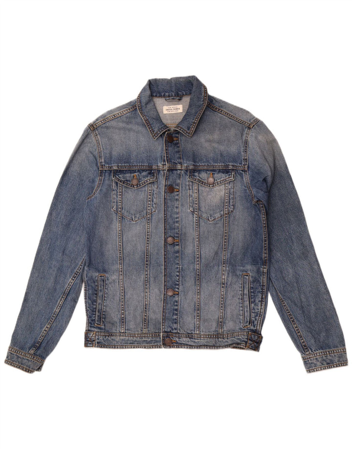 Jack & Jones Herren Jeansjacke UK 36 Small Blau Baumwolle