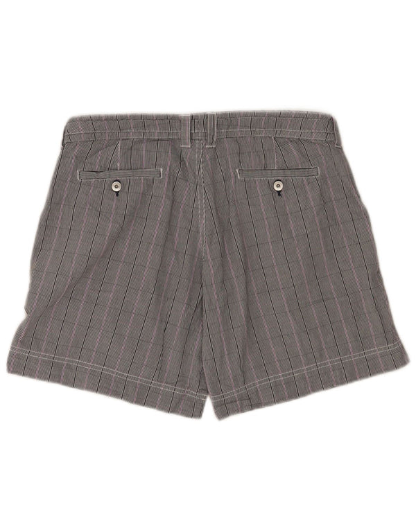 Champion Womens Casual Shorts Medium W30 Grau karierte Baumwolle