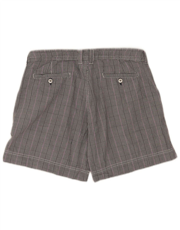 Champion Womens Casual Shorts Medium W30 Grau karierte Baumwolle