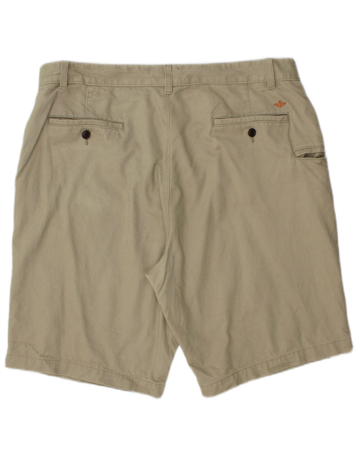 DOCKERS Mens Cargo Shorts W36 Large Beige Cotton