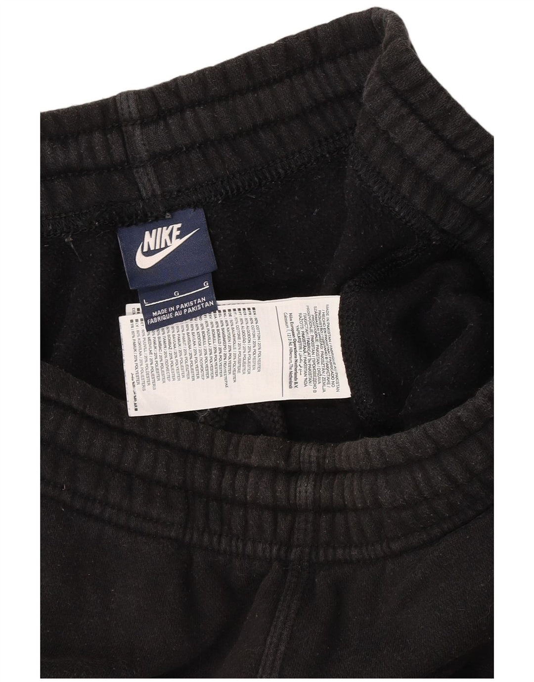 Nike Herren-Trainingshose, Jogginghose, Größe L, Schwarz, Baumwolle