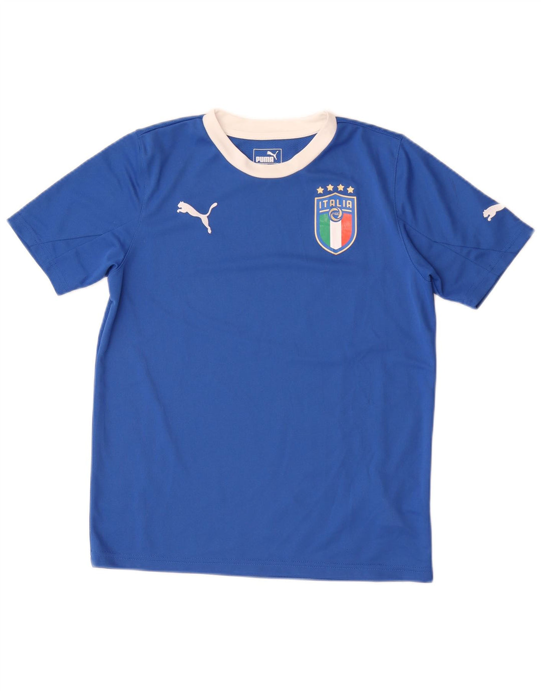 Puma Jungen T-Shirt mit Grafik, 13–14 Jahre, blaues Polyester