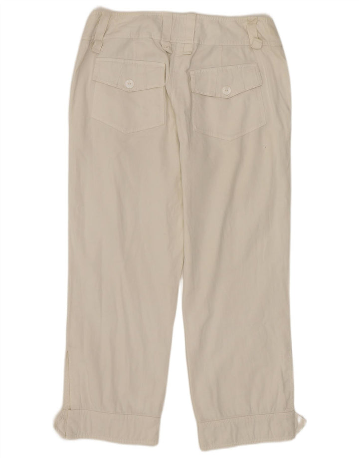 LUISA SPAGNOLI Gerade geschnittene Damenhose IT 42 Medium W30 L24 Weiß