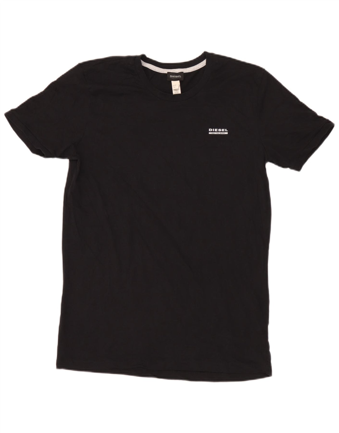Diesel Herren T-Shirt Top Large Schwarz Baumwolle
