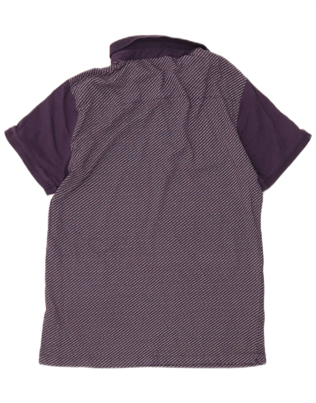 French Connection Herren-Poloshirt, groß, lila, gestreift, Baumwolle