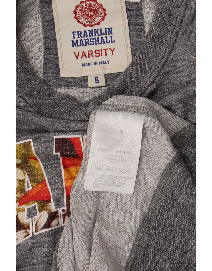 Franklin & Marshall Herren-Sweatshirt mit Grafik, klein, grau gefleckt