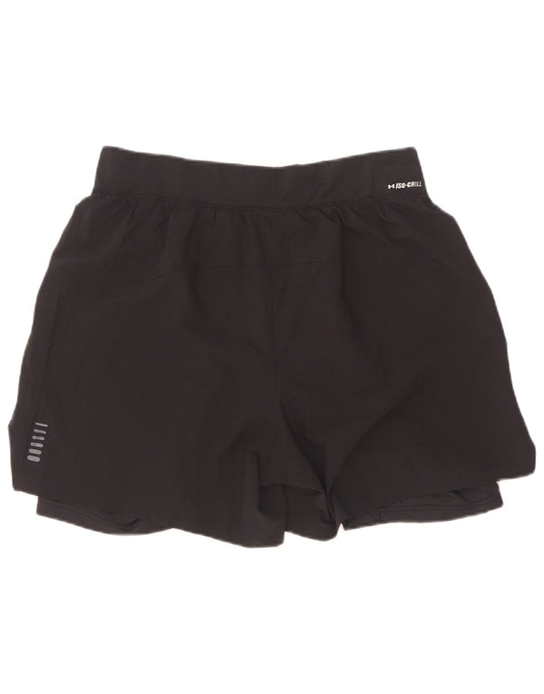 Under Armour Damen Sportshorts UK 14 Large Schwarz Polyester