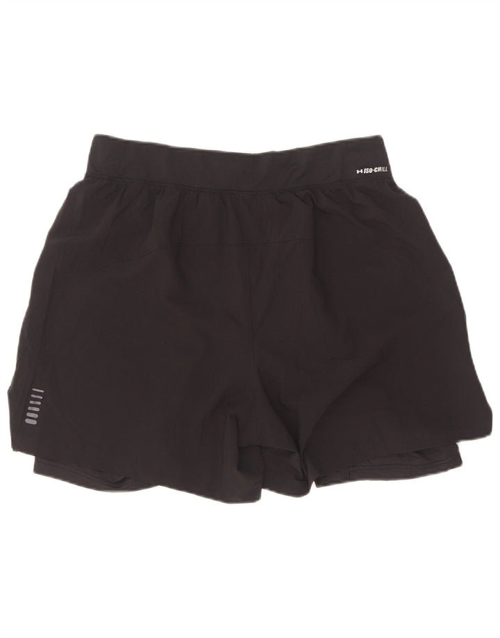 Under Armour Damen Sportshorts UK 14 Large Schwarz Polyester