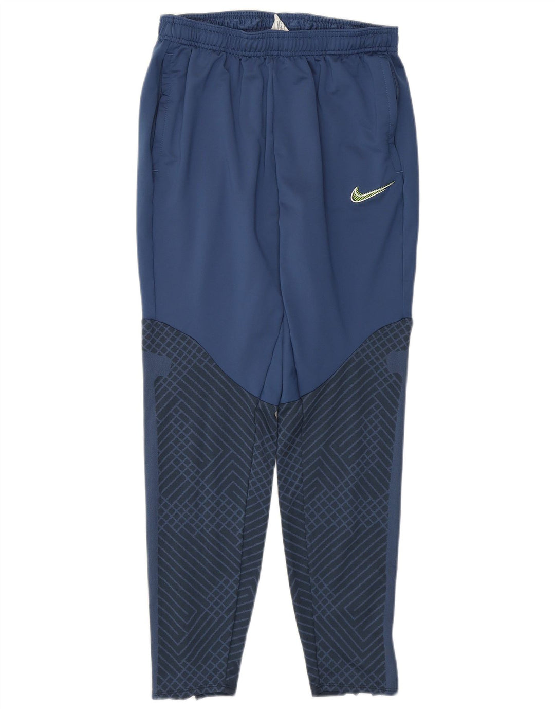 Nike Herren-Trainingshose aus mittelblauem, geometrischem Polyester