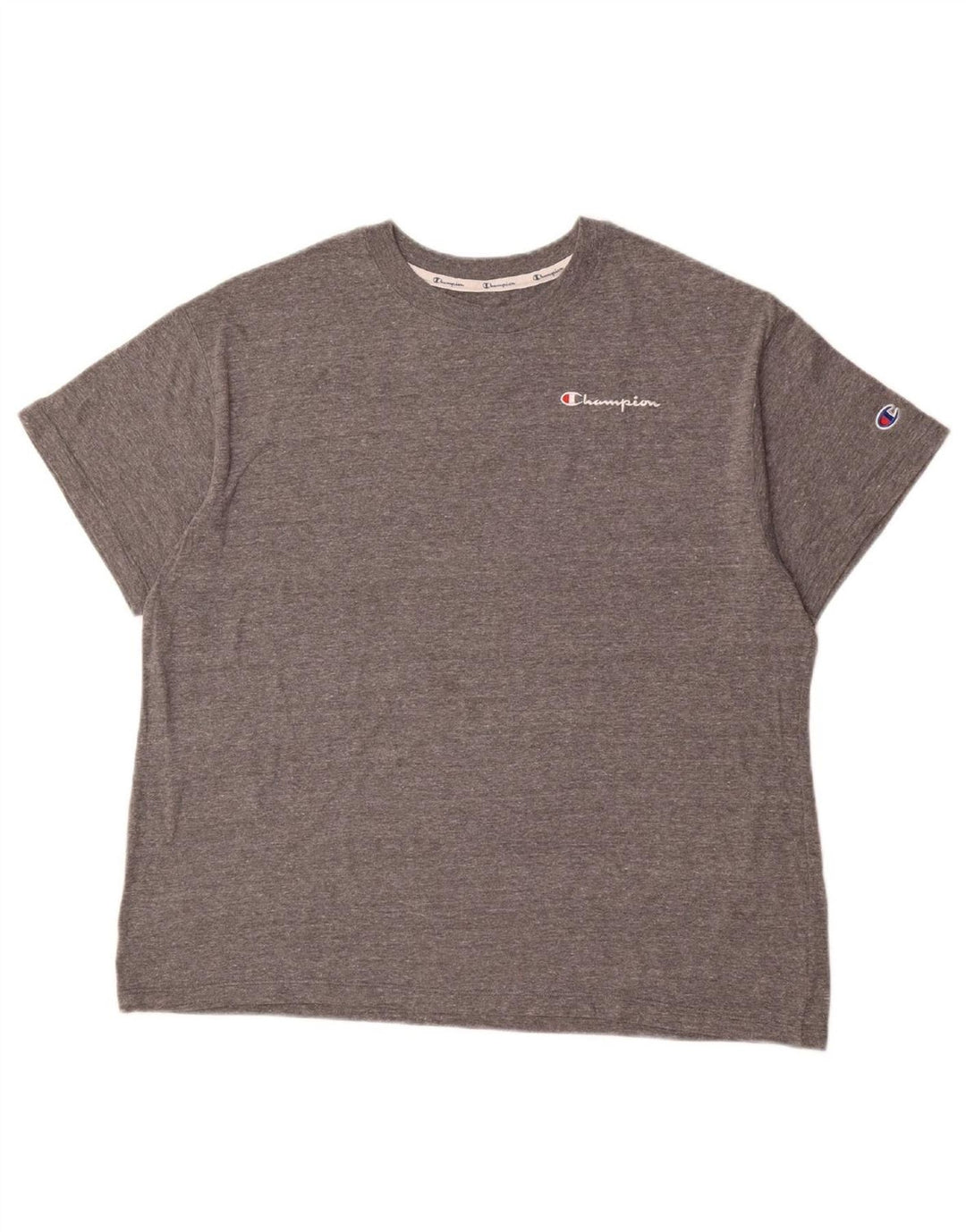CHAMPION Mens T-Shirt Top Large Grey Polyester