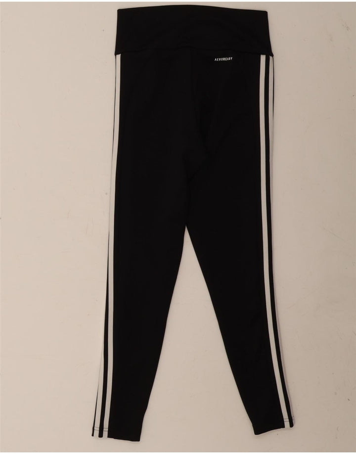 Adidas Damen Aeroready Leggings UK 8/10 Small Schwarz Polyester