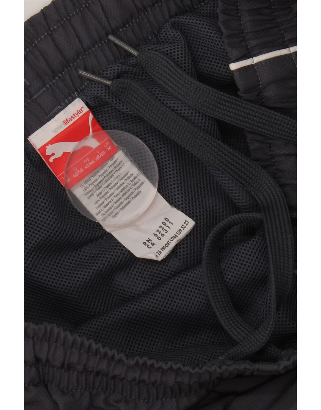 Puma Herren-Trainingshose aus mittelgrauem Polyester