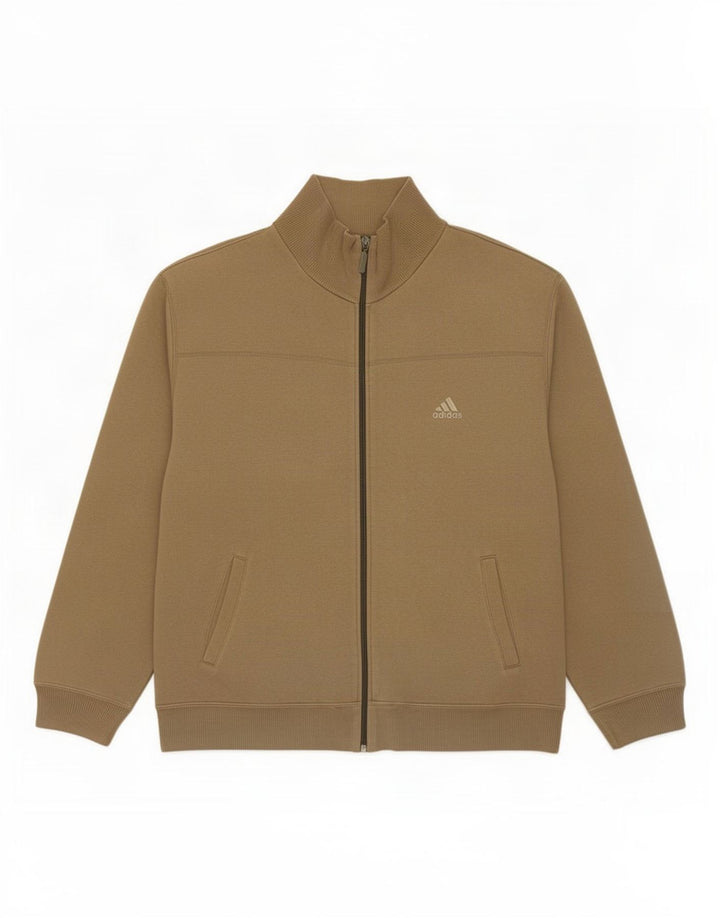 Adidas Herren-Trainingsanzug-Top-Jacke, große Khaki-Baumwolle