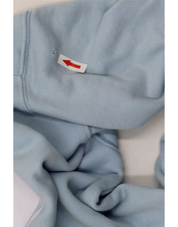 Adidas Damen Graphic Oversized Sweatshirt Pullover UK 8 Small Blaue Baumwolle