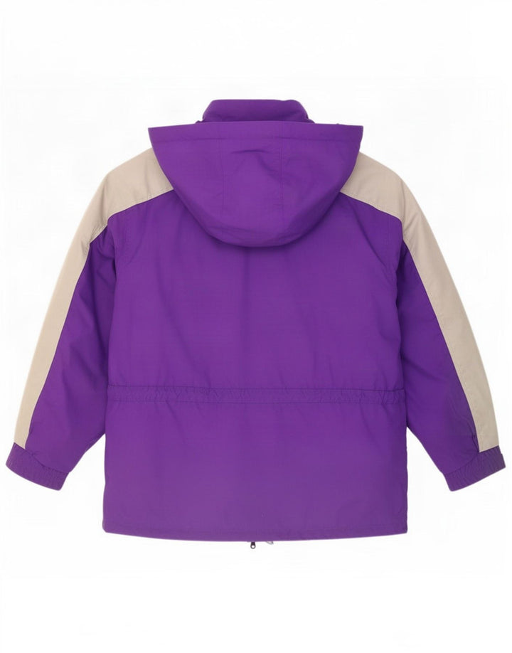Bailo Herren-Skijacke mit Kapuze, IT 50, groß, lila, Colourblock-Polyamid