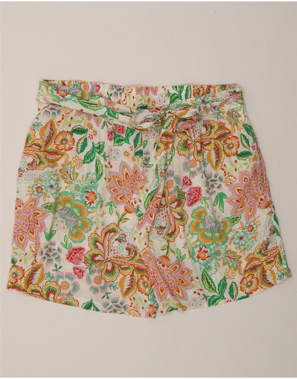 Fat Face Freizeitshorts für Damen UK 16 Large W34 Mehrfarbig mit Blumenmuster