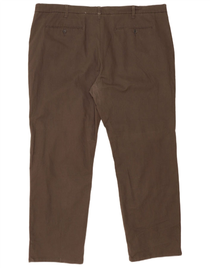 Marks & Spencer Herren-Chinohose mit normaler Passform, W46 L31, graue Baumwolle