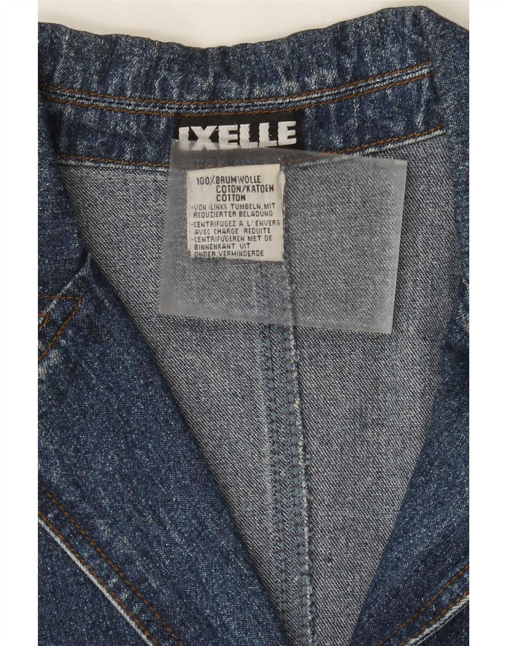 Vintage Damen Jeansmantel UK 18 XL Blaue Baumwolle