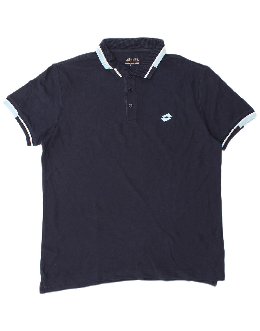 LOTTO Herren Life's Poloshirt, groß, marineblau, Baumwolle