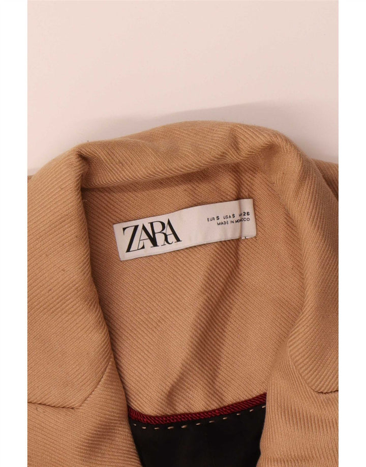 Zara Damen-Blazer in Übergröße, Gr. 10, Größe S, Beige