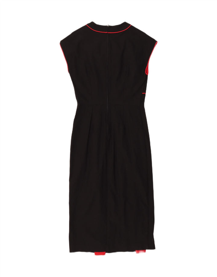 Stop Staring Damen Etuikleid UK 18 XL Schwarz Rayon