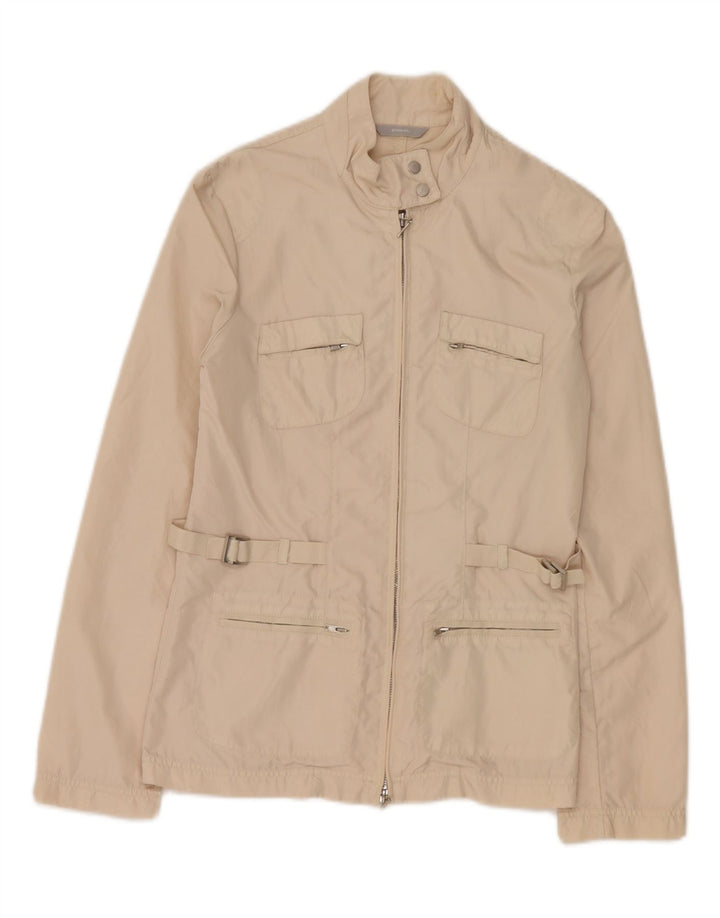 Stefanel Damen Utility-Jacke IT 38 XS Beige Polyamid